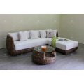 Trendy Classy Design Water Hyacinth Sofa Set For Indoor Living Room Natural Wicker Furniture